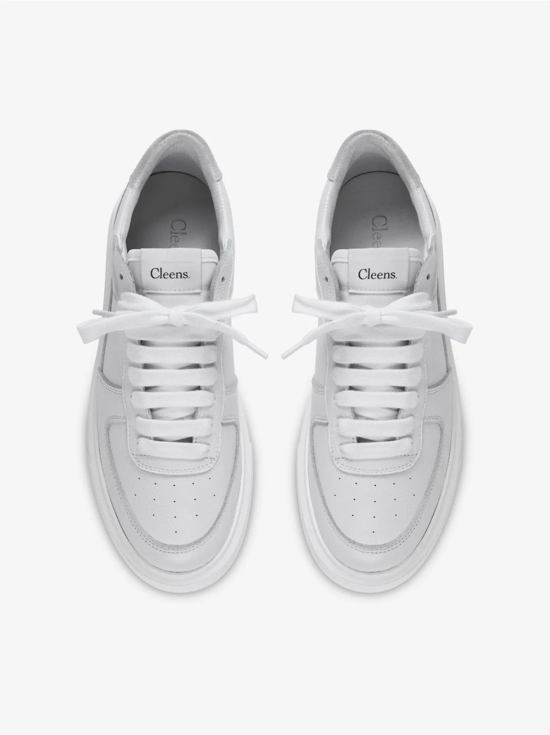 Court Trainer White Tumbled leather - Image 4